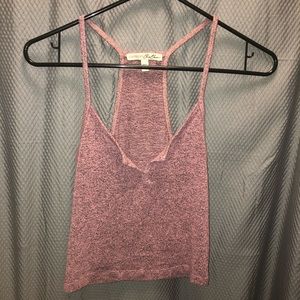 Pink Crop Tank Top